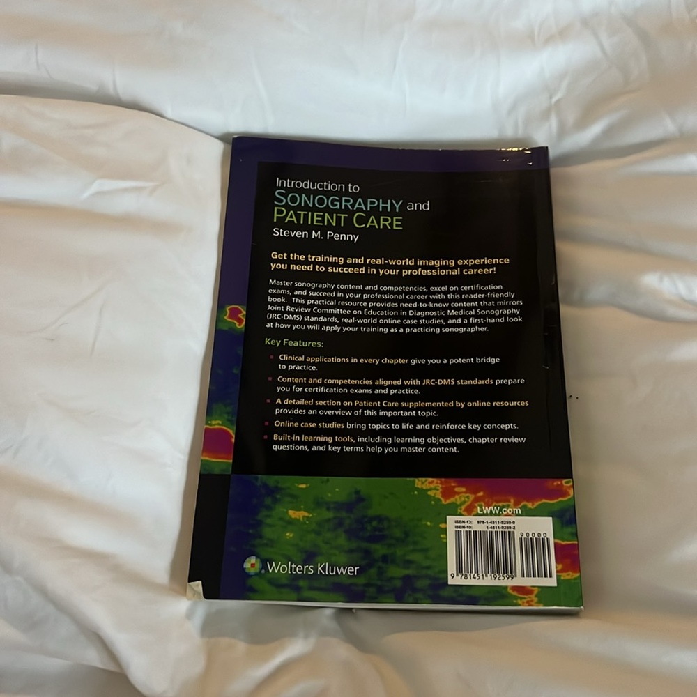 Introduction to sonography and patient care book - Picture 2 of 2